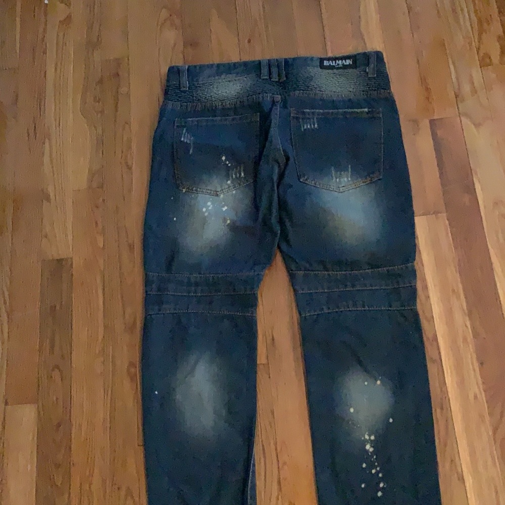 Balmain jeans size 34 runs small
